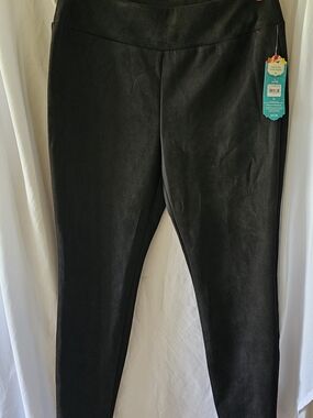 The Pioneer Woman Black Pull-On Faux Suede Leggings